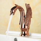 Full brass bathroom sink faucet hot and cold water single handle sink faucet