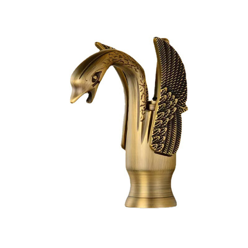 Full brass bathroom sink faucet hot and cold water single handle sink faucet