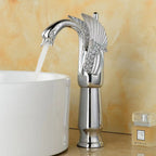 Full brass bathroom sink faucet hot and cold water single handle sink faucet
