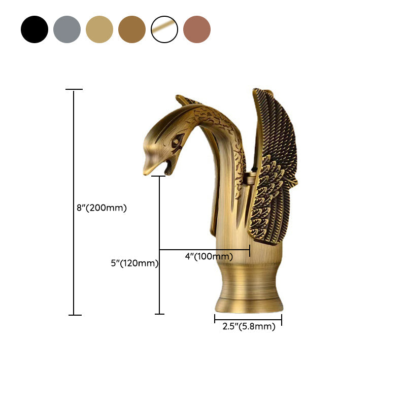 Full brass bathroom sink faucet hot and cold water single handle sink faucet