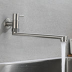 Kitchen faucet pot filling valve single handle swivel stainless steel kitchen faucet