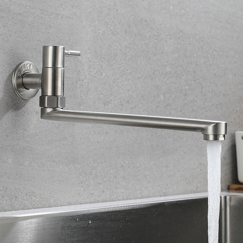 Kitchen faucet pot filling valve single handle swivel stainless steel kitchen faucet