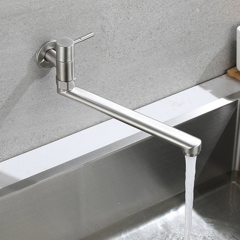Kitchen faucet pot filling valve single handle swivel stainless steel kitchen faucet