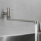 Kitchen faucet pot filling valve single handle swivel stainless steel kitchen faucet