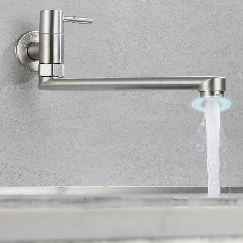 Kitchen faucet pot filling valve single handle swivel stainless steel kitchen faucet