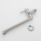 Kitchen faucet pot filling valve single handle swivel stainless steel kitchen faucet