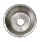 Round Stainless Steel Sink Built-in Sink with Basket Strainer