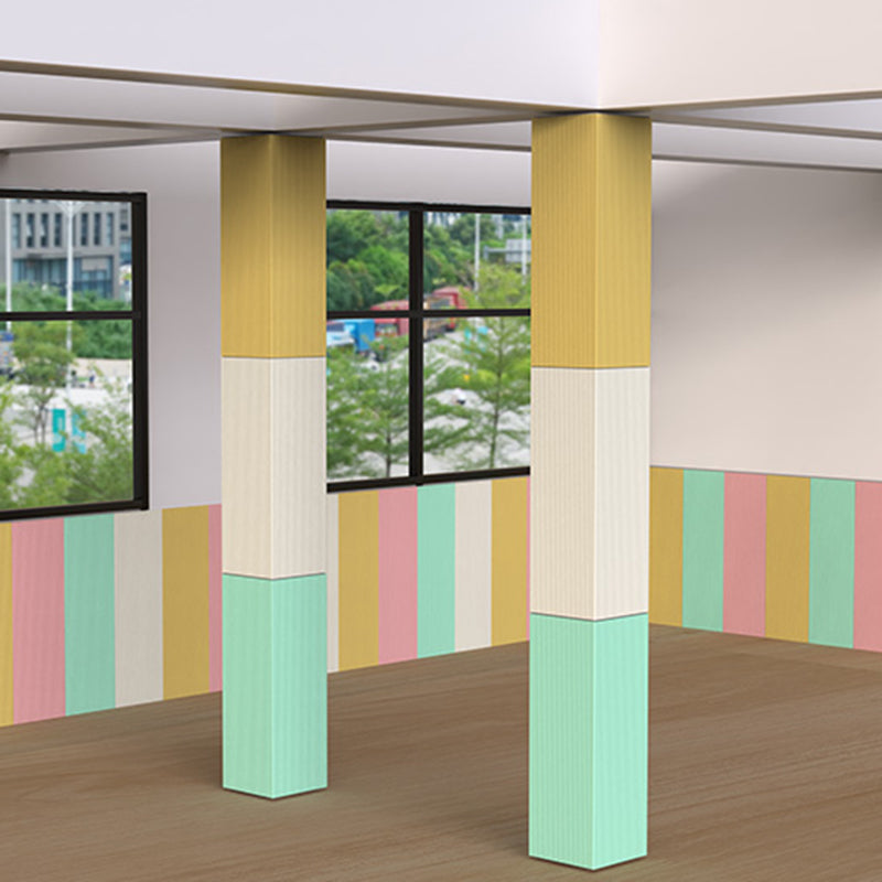 Color Block Upholstery Wall Panel Self-adhesive Foam Interior Wall Tile
