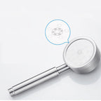 Classic Shower Head Round Metal Handheld Shower Head in Silver
