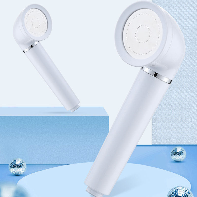 White round shower head plastic supercharged hand shower
