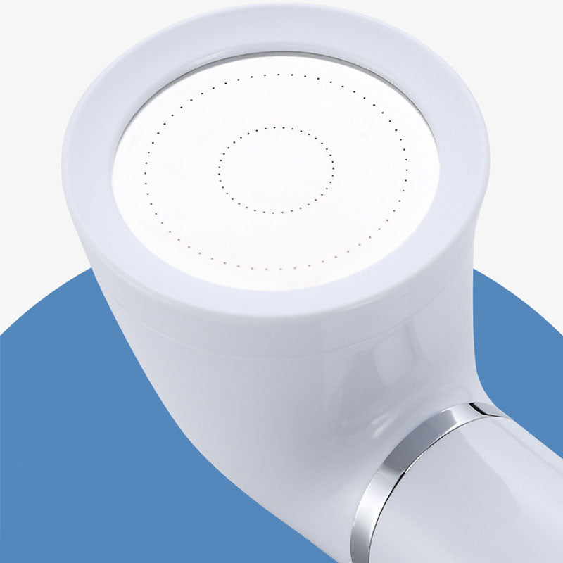 White round shower head plastic supercharged hand shower