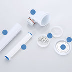 White round shower head plastic supercharged hand shower