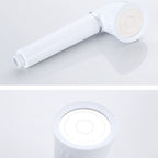 White round shower head plastic supercharged hand shower