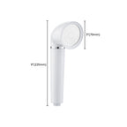White round shower head plastic supercharged hand shower