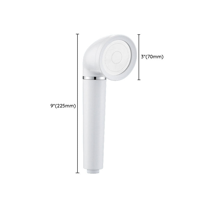 White round shower head plastic supercharged hand shower