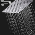 Showerhead Square Wall Mounted Rain Spray Stainless Steel Showerhead