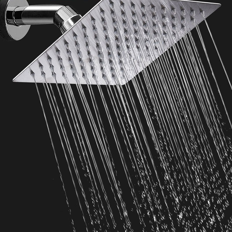 Showerhead Square Wall Mounted Rain Spray Stainless Steel Showerhead