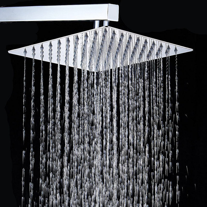 Showerhead Square Wall Mounted Rain Spray Stainless Steel Showerhead