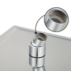 Showerhead Square Wall Mounted Rain Spray Stainless Steel Showerhead