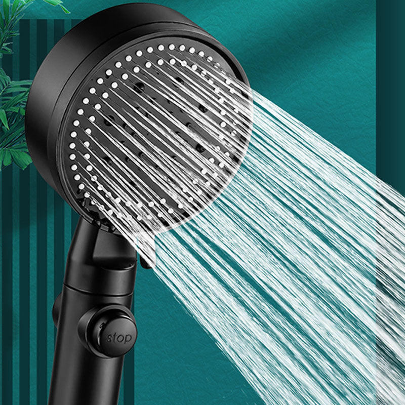 5 setting patterns shower head plastic round handheld shower head