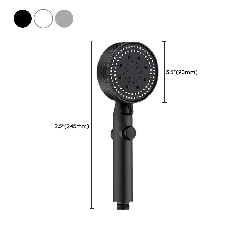 5 setting patterns shower head plastic round handheld shower head