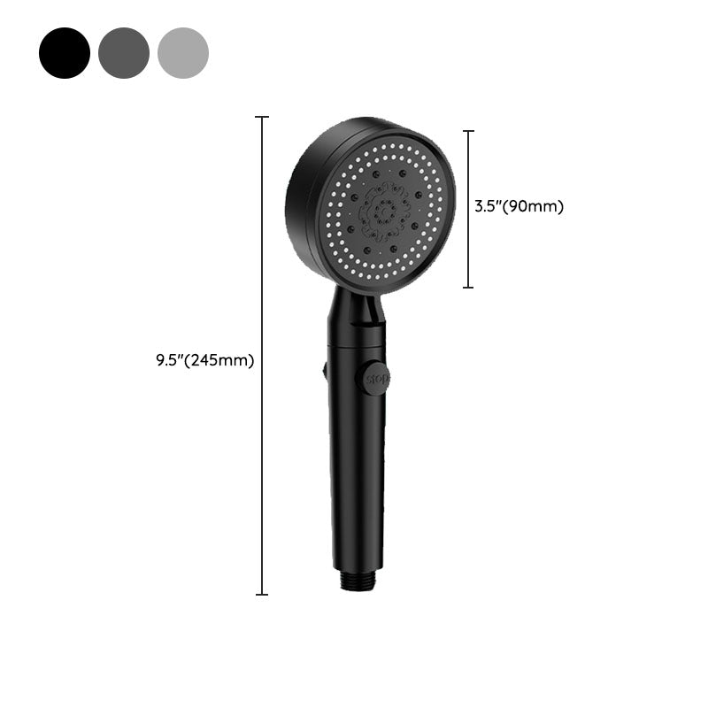5 setting patterns shower head plastic round handheld shower head