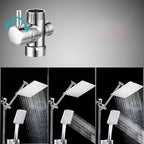 Classic Dual Shower Head Water-efficient Square Metal Dual Shower Head