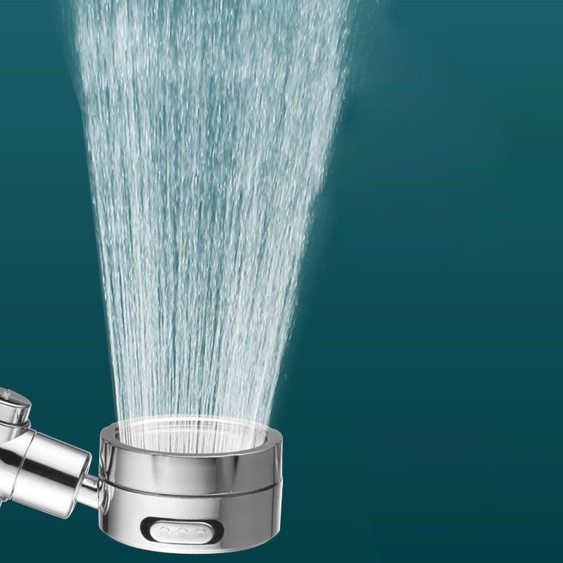 Adjustable Water Flow Showerhead Solid Color 3 Settings Round Handheld Shower