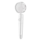 Adjustable Water Flow Showerhead Solid Color 3 Settings Round Handheld Shower
