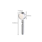 Adjustable Water Flow Showerhead Solid Color 3 Settings Round Handheld Shower