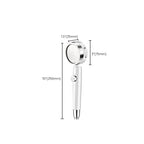 Adjustable Water Flow Showerhead Solid Color 3 Settings Round Handheld Shower
