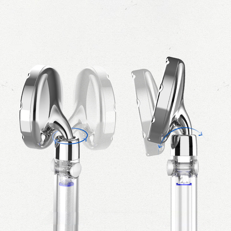 Silver Hand Shower Standard Round Showerhead Combo