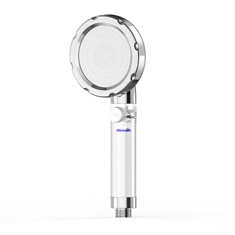Silver Hand Shower Standard Round Showerhead Combo