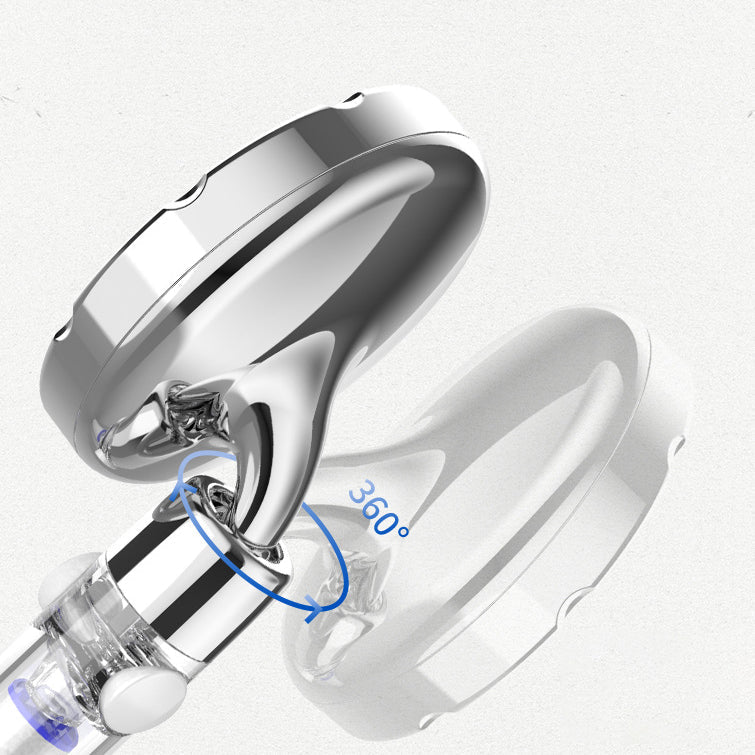 Silver Hand Shower Standard Round Showerhead Combo