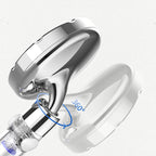 Silver Hand Shower Standard Round Showerhead Combo