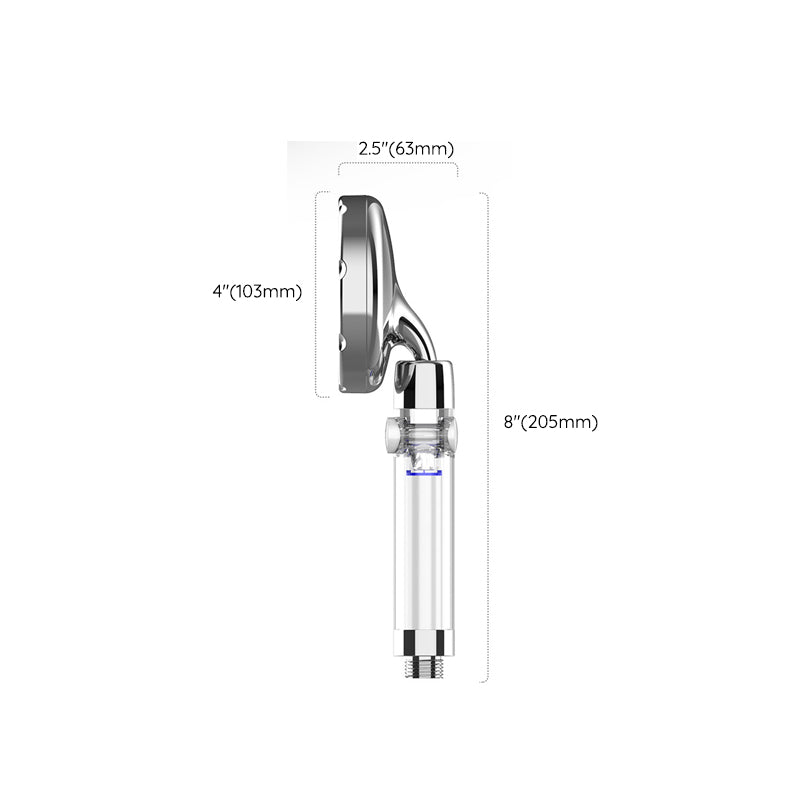 Silver Hand Shower Standard Round Showerhead Combo