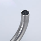 304 stainless steel center faucet bathroom single handle hot and cold sink faucet