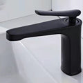 1 Handle Solid Copper Bathroom Sink Faucet Nordic Modern Vanity Faucet with Drain