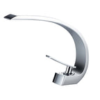 Waterfall Spout Widespread Faucet Modern Lever Handles Faucet