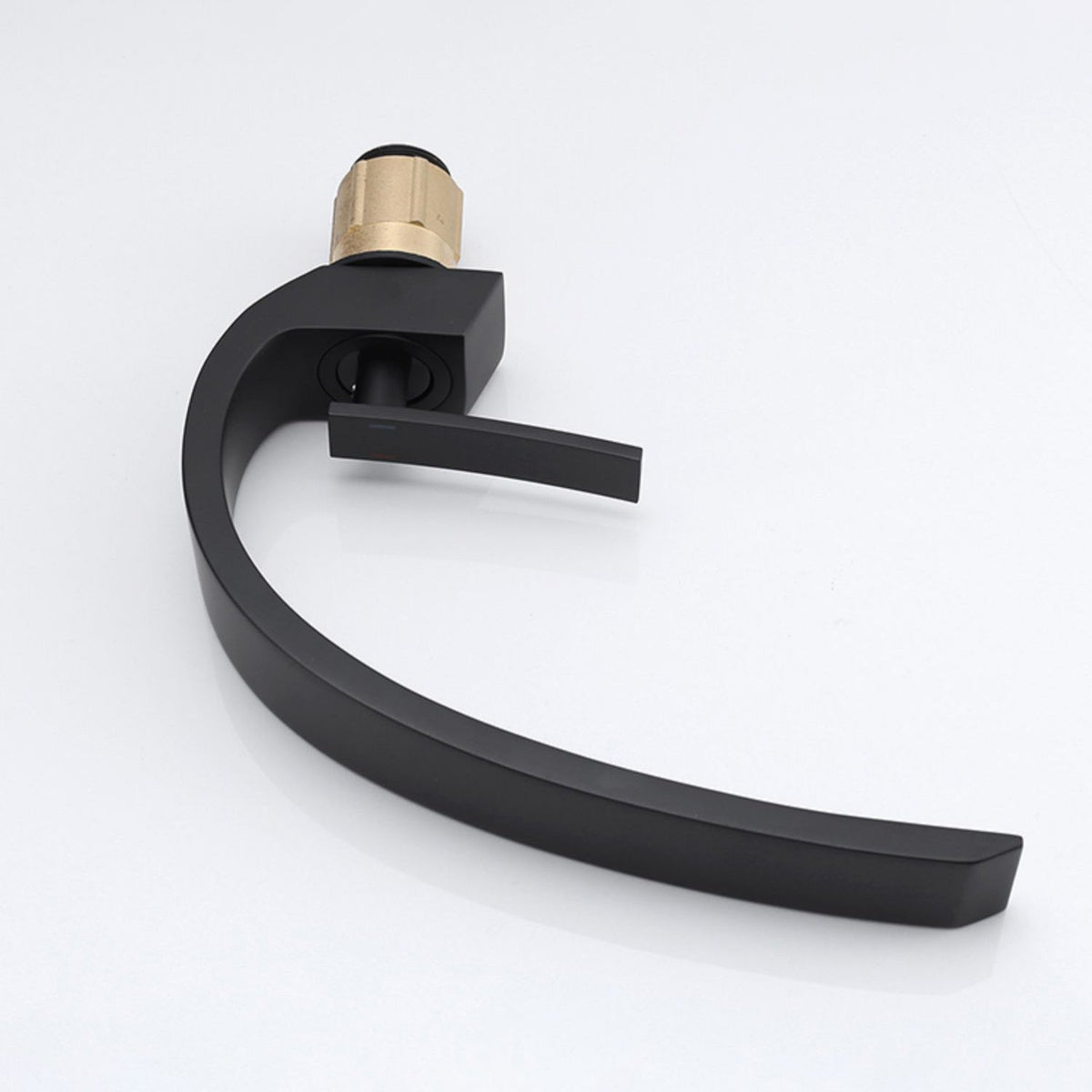 Waterfall Spout Widespread Faucet Modern Lever Handles Faucet