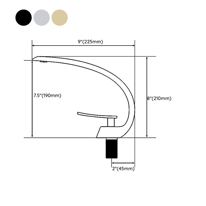 Waterfall Spout Widespread Faucet Modern Lever Handles Faucet