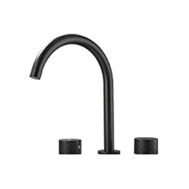 Double Handle Tub Spout Deck Mounted High Arc Brass Modern Roman Tub Spout