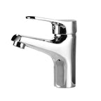 Modern Brass Bathroom Sink Faucet Round Lever Handles Sink Faucet