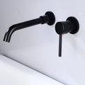 Lever handles Wall-mounted bathroom faucet High-arch sink faucet