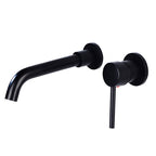 Lever handles Wall-mounted bathroom faucet High-arch sink faucet