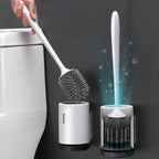 Silicone Toilet Brush with Holder | Modern, Efficient Loo Brush for Home Cleaning