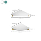 Marble 2-piece Bathroom Accessory Set Brushed Metal Bathroom Shelf