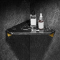 Aluminum Bathroom Corner Shelf with 31 × 21 cm Surface and 4 cm Height