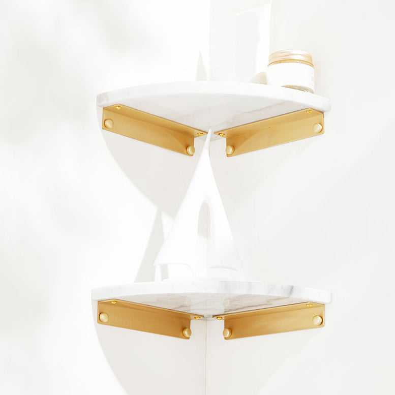 marble bathroom shelf brass bathroom accessory
