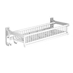 Modern style bathroom accessory set with bathroom shelf/towel rack/toilet brush in white